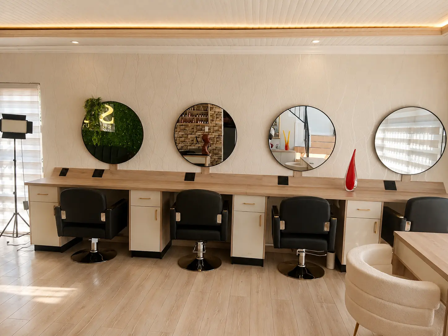 Interior of the Showup studio at 23 Romsley Road, Crystal Park